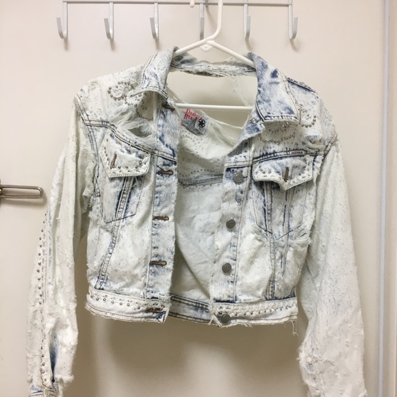 Jean jacket Dakota Blues stonewashed distressed - Picture 1 of 8